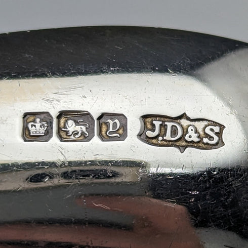 1916 年英國古董純銀輻條盒 James Dixon